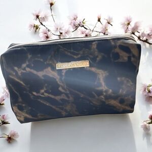 Vince Camuto Marbeled Makeup Toiletries Travel Bag NWT